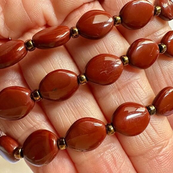 Red jasper necklace - Picture 5 of 8
